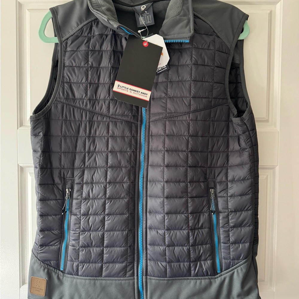 NWT Men's Gray Puffer Vest